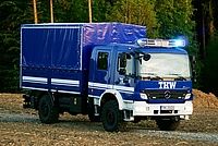 Der Mannschaftlastwagen Typ 4 der Fachgruppe Infrastruktur